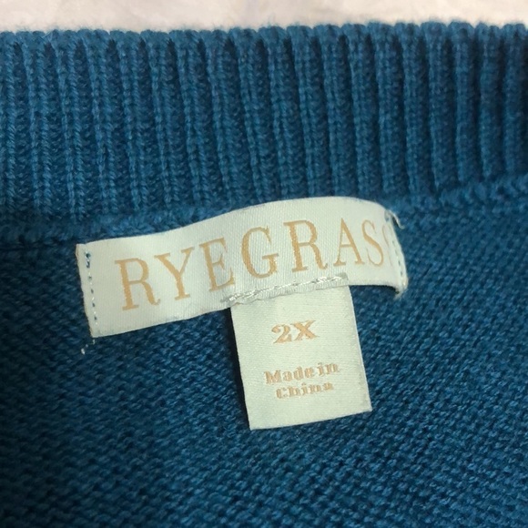 RYEGRASS Plus Size Round Neck Long Sleeve Cardigan Sweater Size 2X - Picture 6 of 10